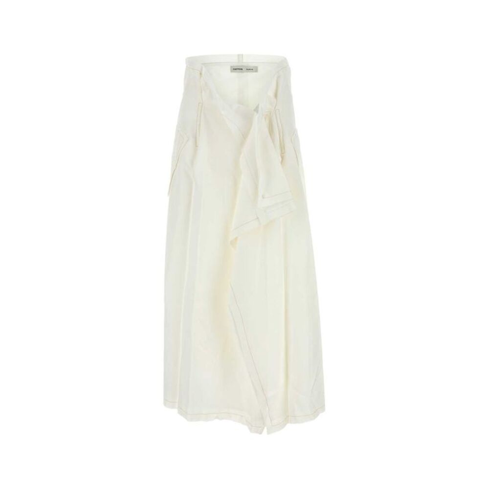 Carven Women White Viscosa Skirt